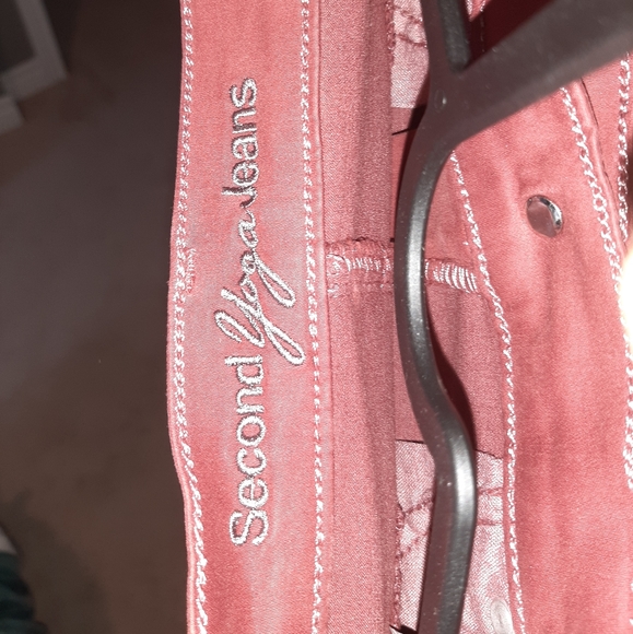 SOLD-2/25 Midi skirt brown coloured jeans - Picture 4 of 4